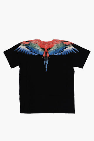 T-Shirt Girocollo MULTICOLOR WINGS Stampata