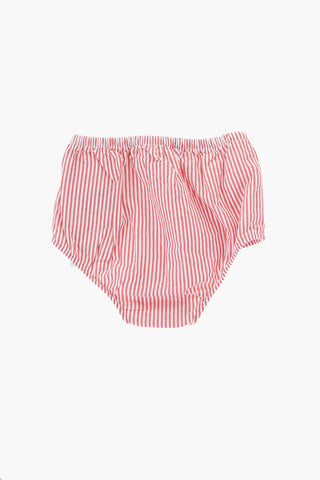 Striped Dress Bloomer and Hat Set