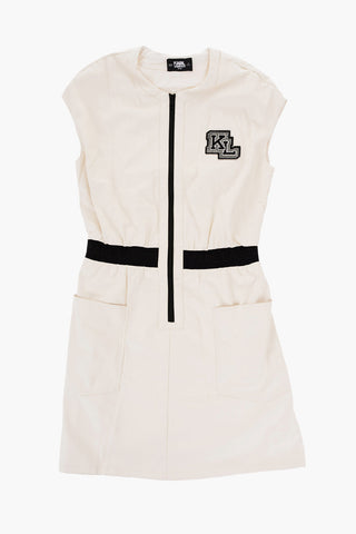 Vestito in Ecopelle Senza Maniche con Zip