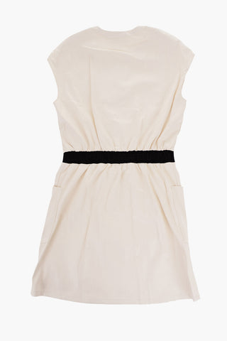 Vestito in Ecopelle Senza Maniche con Zip