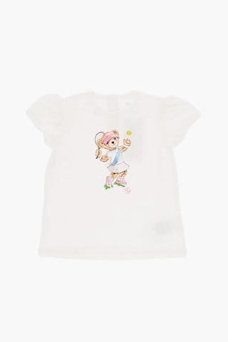 Printed Crewneck T-Shirt and Shorts Set