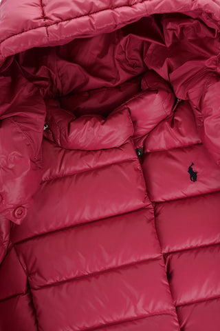 Solid Color Down Jacket with Removable Hood