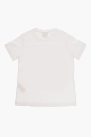 Cotton Crew-neck T-shirt with Maxi Print
