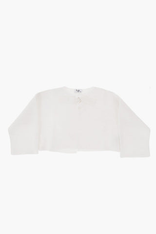 Cotton OpenCardigan with Bow
