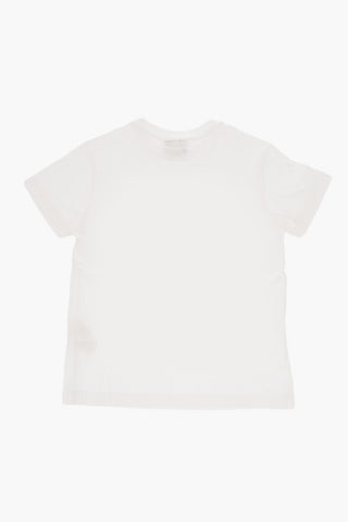 Cotton Crew-neck T-shirt with Maxi Print