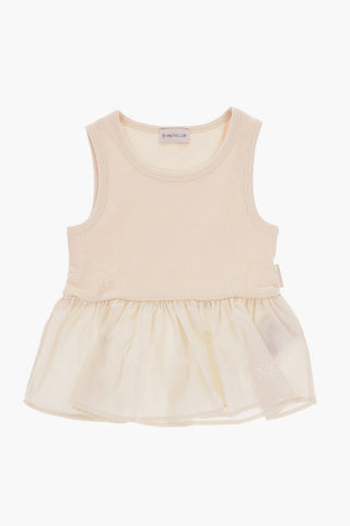 Ribbed Top With Flared Hem