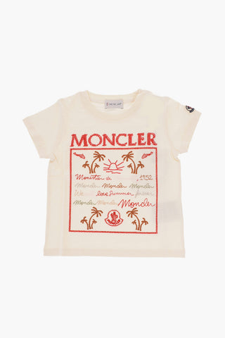 Embroidered Cotton Crew-Neck T-shirt