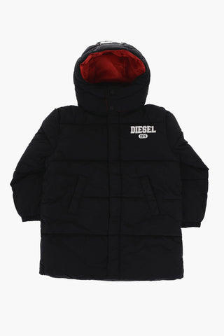 Padded Jacket JODIT in Solid Color with Contrast Logo
