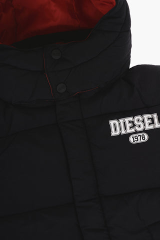 Padded Jacket JODIT in Solid Color with Contrast Logo