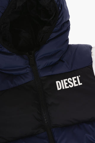 Color Block Padded JSELS Jacket with Hood
