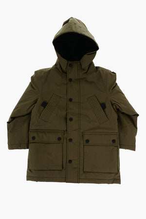 패딩 유틸리티 재킷 JRIND 후드