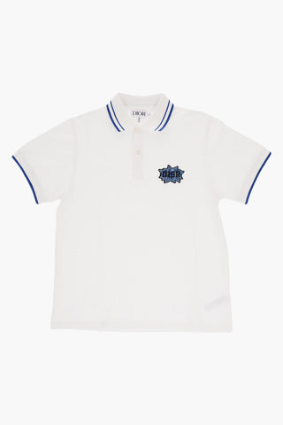 Cotton 2-Buttons Polo Shirt with Contrast Details