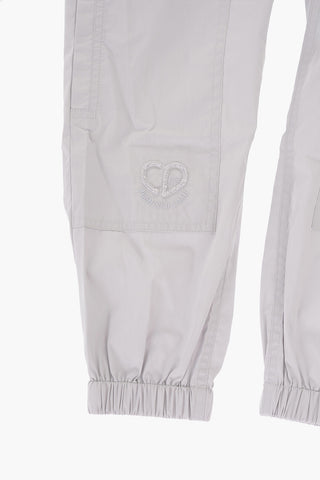 Pantaloni in Cotone e Nylon con Elastico in Vita