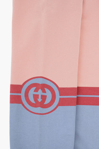 Color Block Cotton Joggers