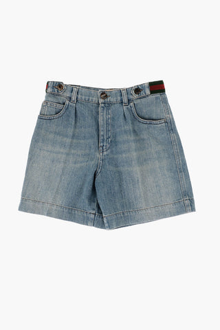 Cotton Shorts with Buttons