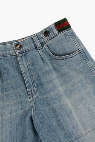 Cotton Shorts with Buttons