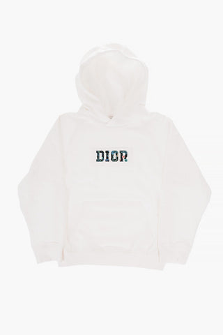 Solid Color Hoodie with Embossed Detail