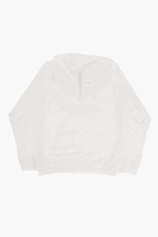Solid Color Hoodie with Embossed Detail