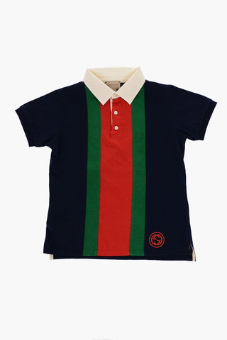 Tri-color 3-Buttons Polo Shirt