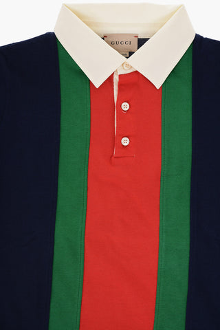 Tri-color 3-Buttons Polo Shirt