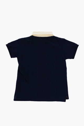 Tri-color 3-Buttons Polo Shirt