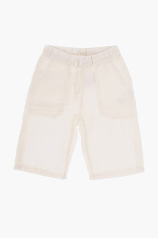 Shorts a Tinta Unita con Tasche a Toppa