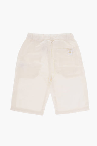 Shorts a Tinta Unita con Tasche a Toppa