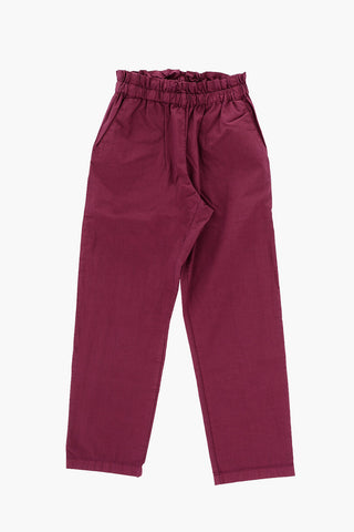 Pantaloni Casual in Tinta Unita con Elastico in Vita