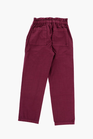 Pantaloni Casual in Tinta Unita con Elastico in Vita