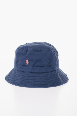 Cotton Twill Bucket Hat with Embroidered Logo