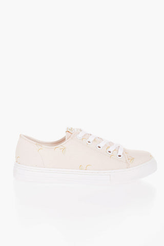 Sneakers Basse in Cotone con Stampa