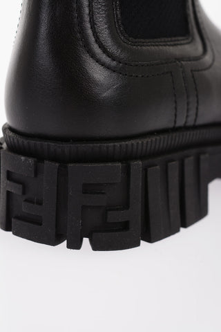 Leather Chelsea Booties with FF Monogram