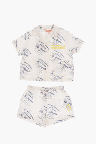 All-Over Printed Shorts and Shirt Set