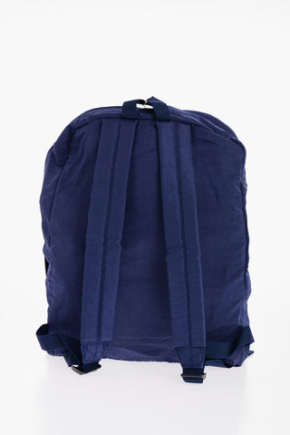 Zaino in Nylon con Stampa a Contrasto