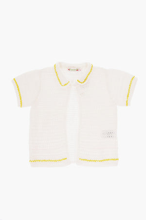 Cardigan in Crochet a Tinta unita