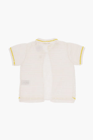 Cardigan in Crochet a Tinta unita