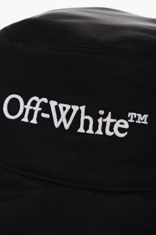 Cappello Bucket in Tinta Unita con Logo Ricamato