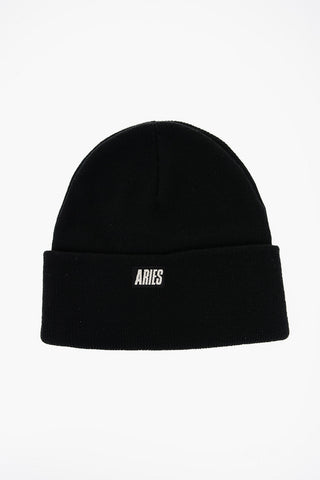 Beanie in Tinta Unita con Monogram Ricamato
