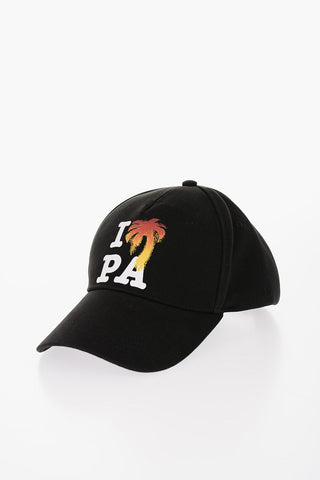 Cappello Baseball in Tinta Unita con Logo Stampato