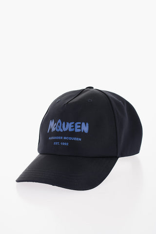 Cappello Baseball in Tinta Unita con Logo Stampato