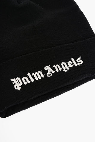 Solid Color Beanie with Embroidered Logo
