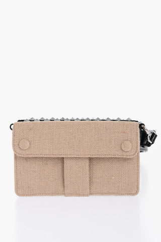 Studded Bicolor Crossbody Bag
