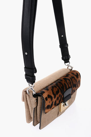 Two-Tone Crossbody Bag With Animalier Detail