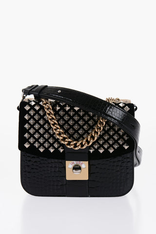 MM11 Contrasting Desing Bag with Studs Detail