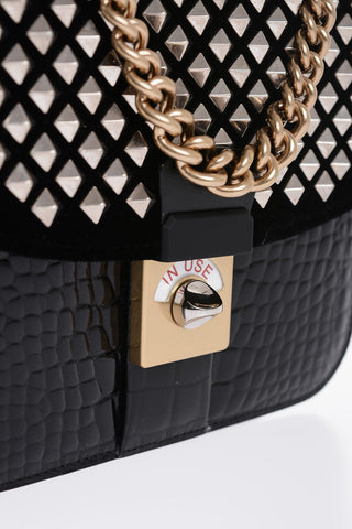 MM11 Contrasting Desing Bag with Studs Detail