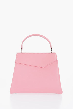 MM11 Leather Bag with Logoed Clip Fastening