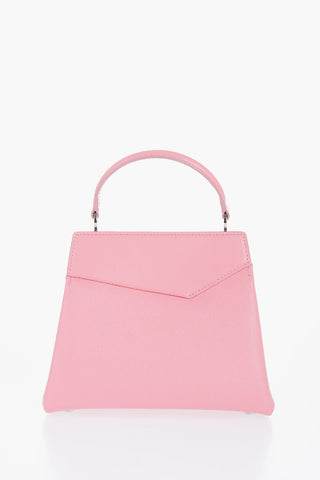 MM11 Leather Bag with Logoed Clip Fastening