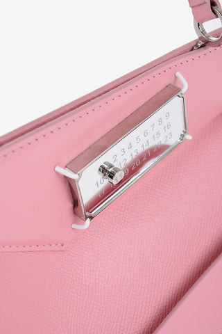 MM11 Leather Bag with Logoed Clip Fastening