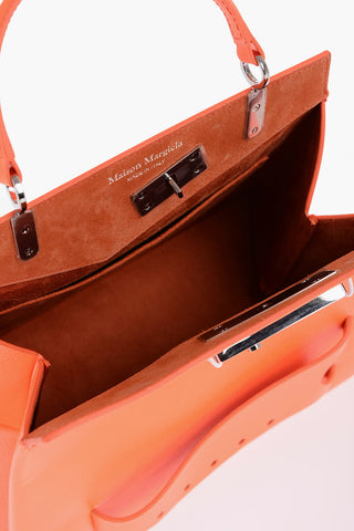 Hammered Vegan Leather Neon Handbag