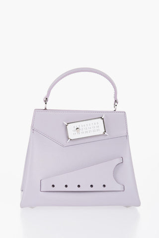 MM11 Leather Bag with Logoed Clip Fastening